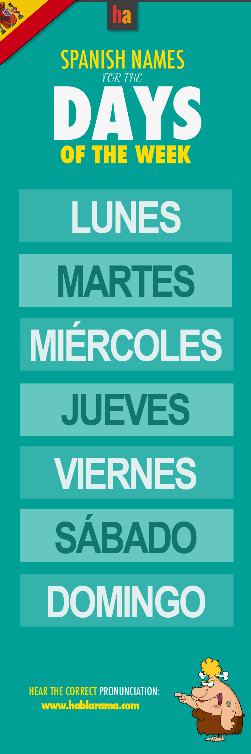 Days Of The Week In Spanish With Native Pronunciation